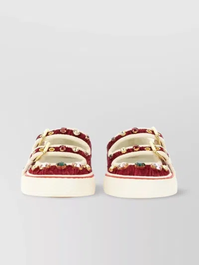 Valentino Garavani Embellished Round Toe Sneakers