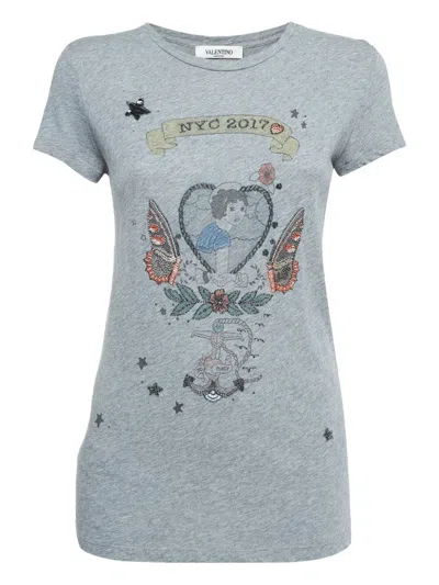 Pre-owned Valentino Embellished T-shirt