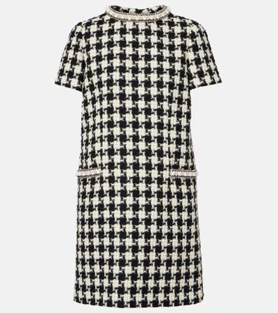 VALENTINO EMBELLISHED TWEED MINIDRESS
