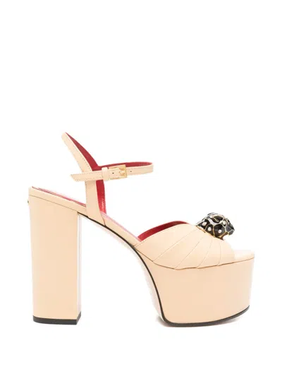 Valentino Garavani Embellishment Platform Sandals In Pink