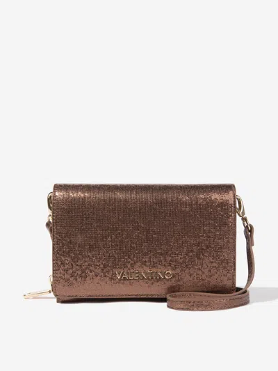Valentino Garavani Kids' Valentino Ember Flap Bag In Brown