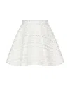 Valentino Emblem Skirt In White