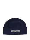 Valentino Garavani Soft Cotton Blend Stylish Hat In Blue