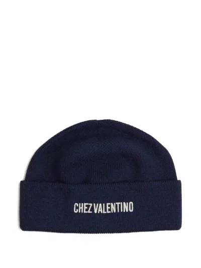 VALENTINO GARAVANI EMBROIDERED BEANIE