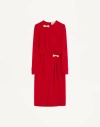 Valentino Embroidered Cady Couture Midi Dress Woman Paris 44 In Red