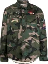VALENTINO EMBROIDERED CAMOUFLAGE SHIRT