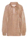 Valentino Garavani Multicolor Crochet Sweater In Yellow & Orange