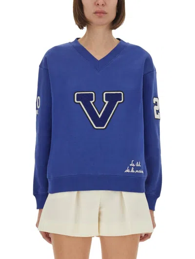 VALENTINO EMBROIDERED COTTON SWEATSHIRT