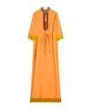Valentino Cady Couture Embroidered Fringed Gown In Multi