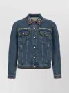 Valentino Denim Jackets Embroideries In Blue