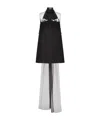 Valentino Embroidered Structured Couture Short Dress In Black