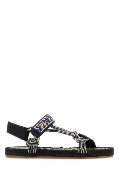 Valentino Garavani Valentino Lake Powell Leather-trim Sandal In Multi