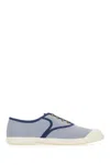 Valentino Bay By Bay Bicolor Canvas Low-top Sneakers In Blu