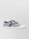 Valentino Bay By Bay Bicolor Canvas Low-top Sneakers