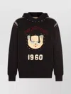 Valentino Crystal-embellished Hooded Sweater With Embroidered Logo In Black