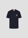 Valentino Garavani Logo-embroidered Cotton T-shirt In Black