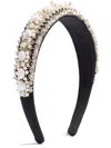 Valentino Embroidered Headband In Black