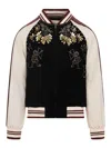 Valentino Embroidered Jacket In Black