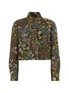 Valentino Vlogo Floral Jacquard Single-breasted Jacket In Multi