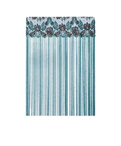 Valentino Embroidered Lace Shawl In Blue