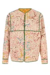Valentino Linen Shirt With Paisley Pattern And Piping In Multi