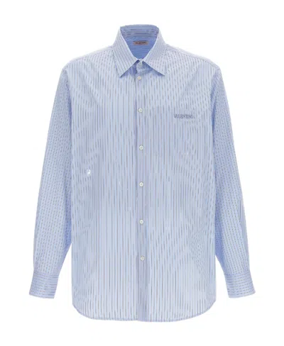 Valentino Garavani Men  Striped Shirt In Rigazzebia
