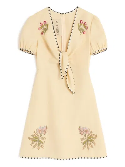 VALENTINO EMBROIDERED MINI DRESS