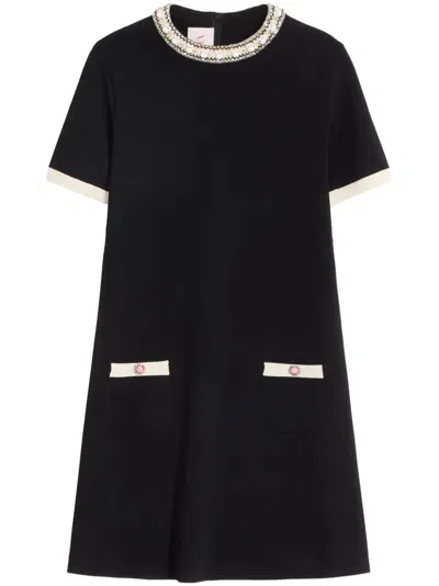 VALENTINO EMBROIDERED MINI DRESS