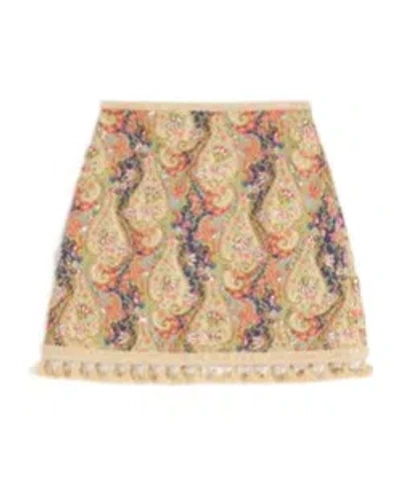 VALENTINO EMBROIDERED MINI SKIRT
