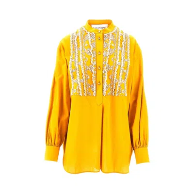 Valentino Embroidered Muslin Shirt