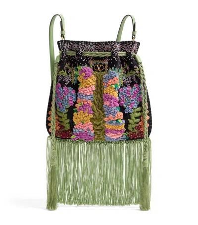 Valentino Garavani Embroidered Nellcôte Alice Shoulder Bag
