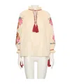 Valentino Embroidered Organdis Short Dress In Neutral
