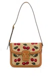 Valentino Garavani Women Embroidered Raffia 9t05 Crossbody Bag