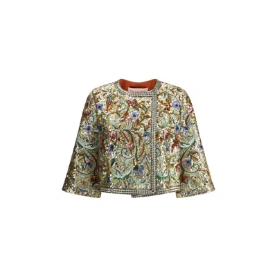 VALENTINO EMBROIDERED SEQUINS JACKET