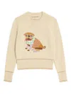Valentino Embroidered Sweater In Neutral
