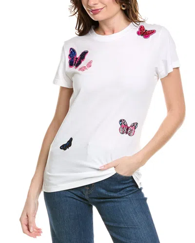 Valentino Embroidered T-shirt In White