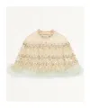Valentino Embroidered Tulle Shawl In Multi