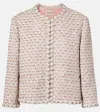 Valentino Embroidered Ribbon Tweed Jacket