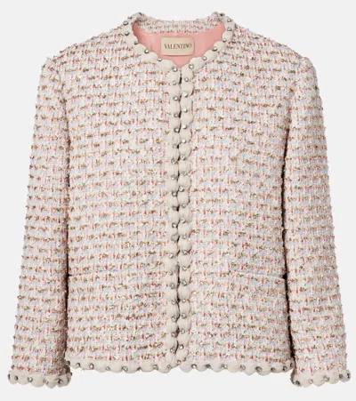 Valentino Embroidered Tweed Jacket