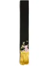 Valentino Garavani Velvet Scarf With Embroidery Woman Multicolour Uni In Black