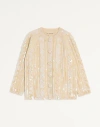 Valentino Embroidered Wool Cardigan Woman Birch S In Multi