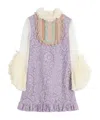 Valentino Kurzes Kleid Aus Bestickter Heavy Lace Frau Multicolor 38 In Multi-color