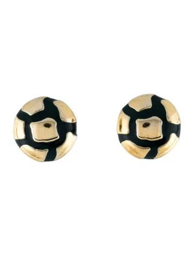 Pre-owned Valentino Garavani Enamel Clip-on Earrings In Multicolor