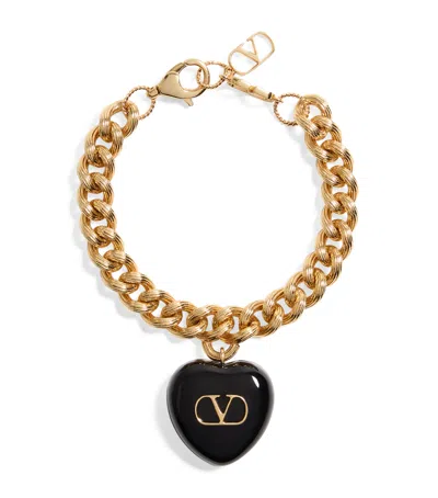 VALENTINO GARAVANI ENAMEL COEUR ROYAL BRACELET