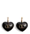 Valentino Enamel Coeur Royal Earrings