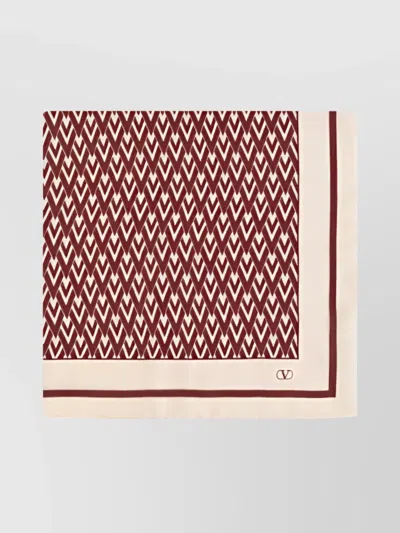 VALENTINO ENTIRE V SILK SCARF