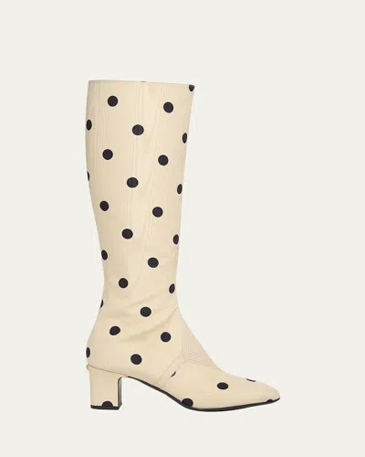 VALENTINO GARAVANI EQUIVOQUE TALL POLKA DOT BOOTS