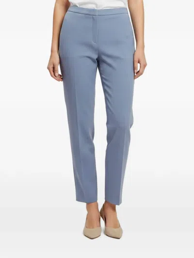 Pre-owned Valentino Escada Tailored Trousers In Blue