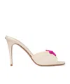 Valentino Escape High-heeled Sandals In Ivory/pink