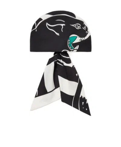 Valentino Garavani Escape Leopard Print Headband In Black